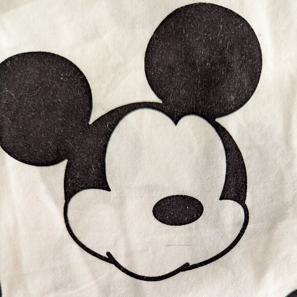 Disney X Neff Mickey Mouse Oh Boy Black & White Mens Button Shirt size MED VGUC - Picture 5 of 5